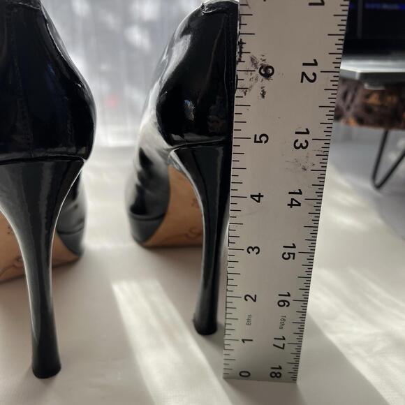 Joan & David Patent Leather Pumps Heels us size 7.5 M Leather shoes women's sexy - Picture 5 of 9